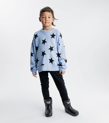 NUNUNU STAR SWEATSHIRT - FOGGY BLUE