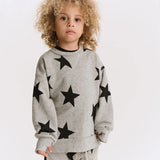 NUNUNU STAR SWEATSHIRT - HEATHER GRAY