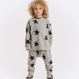 NUNUNU STAR BAGGY PANT - HEATHER GRAY
