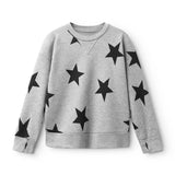 NUNUNU STAR SWEATSHIRT - HEATHER GRAY
