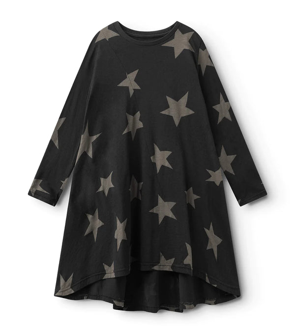 NUNUNU STAR 360 DRESS - BLACK