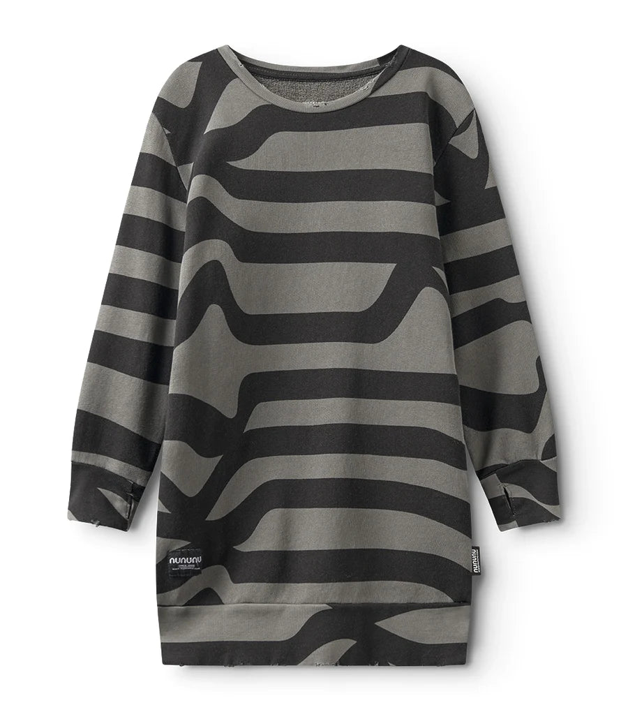 NUNUNU ROAD WEB DRESS - GRAPHITE