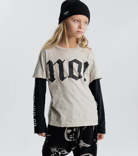 NUNUNU NO! INKED SHIRT- NATURAL