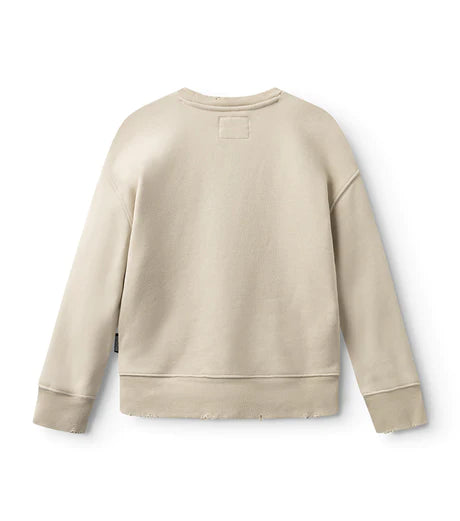 NUNUNU ALL INKED HEAVY SWEATSHIRT - NATURAL