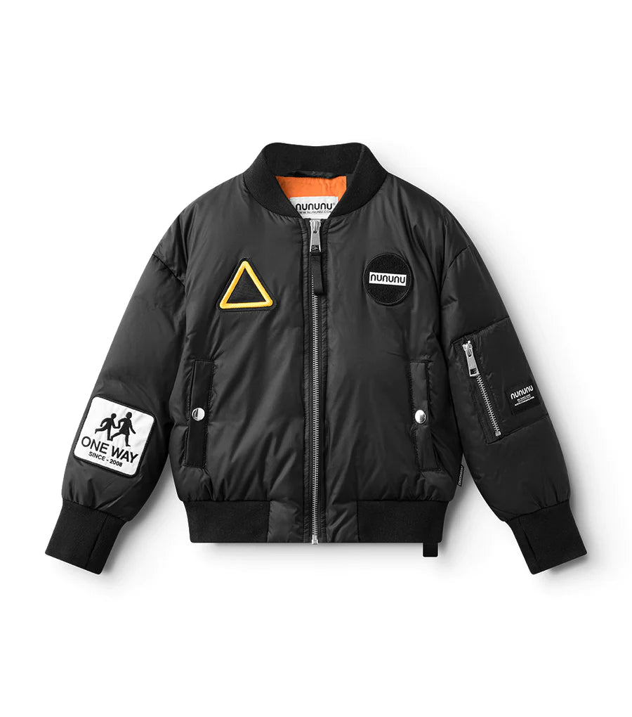 NUNUNU RACER DOWN BOMBER - BLACK