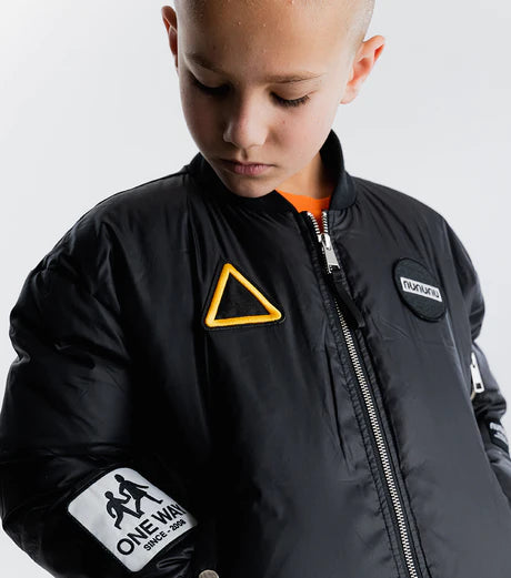 NUNUNU RACER DOWN BOMBER - BLACK