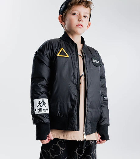 NUNUNU RACER DOWN BOMBER - BLACK