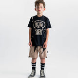 NUNUNU KOOKY SKULL T-SHIRT - BLACK