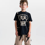 NUNUNU KOOKY SKULL T-SHIRT - BLACK