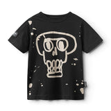 NUNUNU KOOKY SKULL T-SHIRT - BLACK