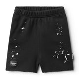 NUNUNU SPLASH SWEATSHORTS - BLACK