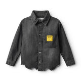 NUNUNU LIGHT DENIM SHIRT - BLACK DENIM