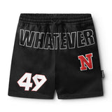 NUNUNU STAR ON 49 SHORTS - BLACK
