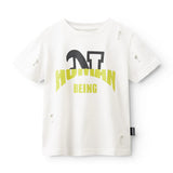 NUNUNU HUMAN T-SHIRT - WHITE
