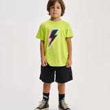 NUNUNU DIZZY BOLT T-SHIRT - HOT LIME