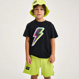 NUNUNU DIZZY BOLT T-SHIRT - BLACK