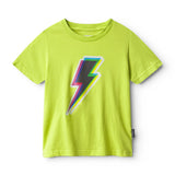 NUNUNU DIZZY BOLT T-SHIRT - HOT LIME
