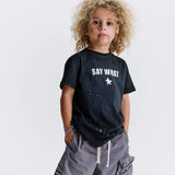 NUNUNU SAY SPLASH! T-SHIRT - BLACK