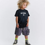 NUNUNU SAY SPLASH! T-SHIRT - BLACK