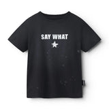 NUNUNU SAY SPLASH! T-SHIRT - BLACK