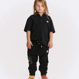 NUNUNU OLD SCHOOL POLO SHIRT - BLACK
