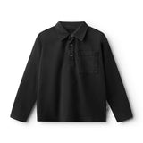 NUNUNU LIGHT COLLARED SHIRT - BLACK