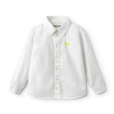 NUNUNU LOOK SHARP BUTTON UP SHIRT - WHITE