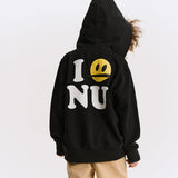 NUNUNU LOVE NU ZIP HOODIE - BLACK