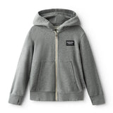 NUNUNU LOVE NU ZIP HOODIE - HEATHER GRAY