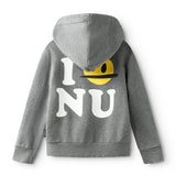 NUNUNU LOVE NU ZIP HOODIE - HEATHER GRAY