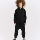 NUNUNU SIDE ZIP BAGGY PANT - BLACK