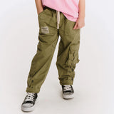 NUNUNU SPLASH CARGO PANT - OLIVE