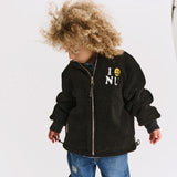 NUNUNU LOVE NU SHERPA JACKET - BLACK