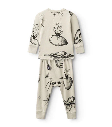 NUNUNU BABY ALL INKED BABY SET - NATURAL