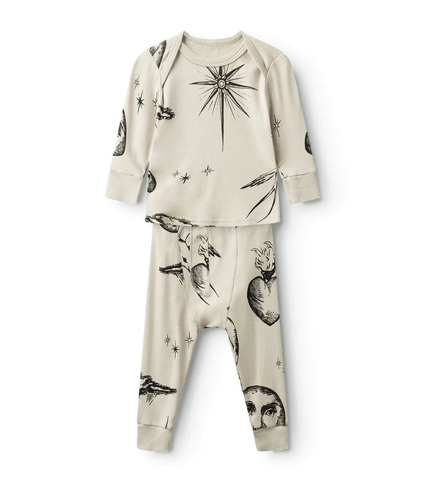 NUNUNU BABY ALL INKED BABY SET - NATURAL