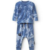 NUNUNU MEGA TIE DYE BABY SET - BLUE
