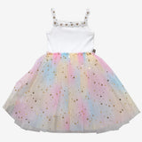 PETITE HAILEY FLOWER LACE TUTU DRESS - WHITE