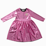 PETITE HAILEY STAR DISCO DRESS - PINK