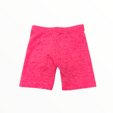 DORI CREATIONS HEATHERED BIKE SHORT - HOT PINK