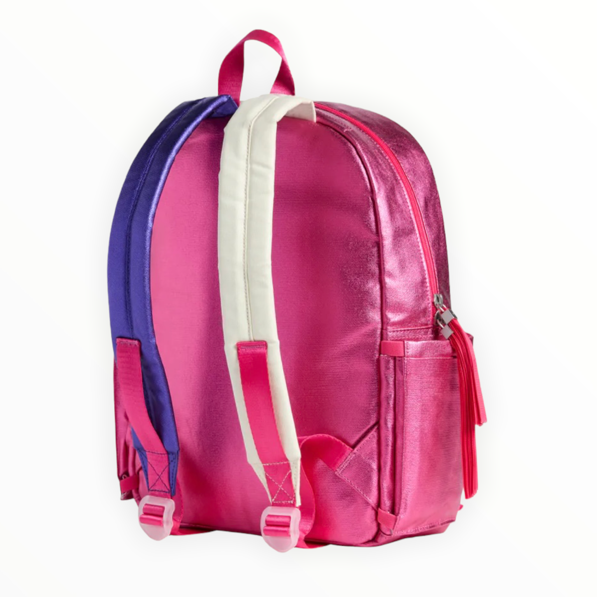 STATE KANE KIDS DOUBLE POCKET - METALLIC HOT PINK MULTI