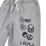 TINY WHALES STOKED PANT - GRAY