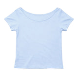 KATIE J TWEEN REIGN OFF SHOULDER TEE - SERENE BLUE