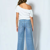 KATIE J TWEEN REIGN OFF SHOULDER TEE - WHITE