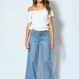 KATIE J TWEEN REIGN OFF SHOULDER TEE - WHITE