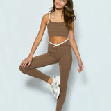 KATIE J RUE LEGGING - CHOCOLATE/OATMEAL