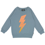 TINY WHALES RAD POWERS SWEATSHIRT AND SWEATPATS SET - LAKE