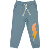 TINY WHALES RAD POWERS SWEATSHIRT AND SWEATPATS SET - LAKE