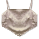 KATIE J TWEEN SASHA HANDKERCHIEF TOP - CHAMPAGNE