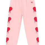 KATIE J TWEEN SHANE VDAY OFF SHOULDER CROP SWEATSHIRT AND SWEATPANT SET