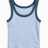 KATIE J TWEEN SPENCER TANK - SERENE BLUE